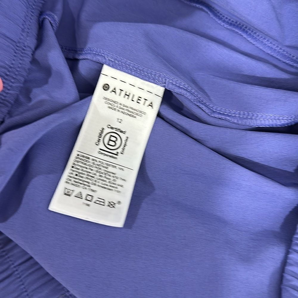 Athleta Arrival Pant Dark Adonis Blue Drawstring Relax Hiking Size 12 - Picture 9 of 12